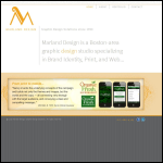 Screen shot of the Marland Designs website.