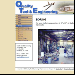 Screen shot of the Quality Tool & Engineering website.