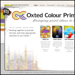 Screen shot of the Oxted Colour Printers Ltd website.