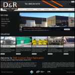 Screen shot of the R & D Fabrications Ltd website.