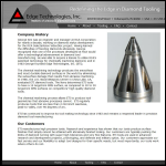 Screen shot of the RMS Diamond Tools website.