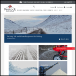 Screen shot of the Peacock Oilfield Services Ltd website.