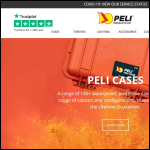 Screen shot of the Peli Products (UK) Ltd website.