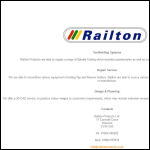 Screen shot of the Railton Products Ltd website.