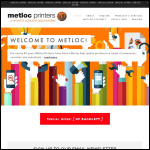 Screen shot of the Metloc Printers website.