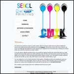 Screen shot of the Senol Printing Ltd website.