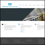 Screen shot of the Thermal Technics website.