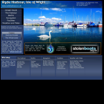 Screen shot of the Ryde Leisure Harbour website.