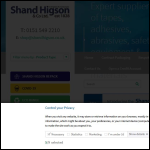 Screen shot of the Shand Higson & Co Ltd website.