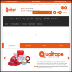 Screen shot of the Qualitape Ltd website.