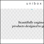 Screen shot of the Unibox website.
