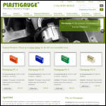 Screen shot of the Plastigauge website.