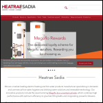 Screen shot of the Heatrae Sadia Heating Ltd website.