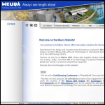 Screen shot of the Meura (Brewery Equipment) Ltd website.