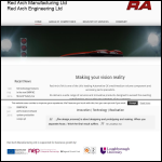 Screen shot of the Arch Engineering Ltd website.
