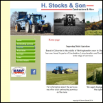 Screen shot of the H Stocks & Son website.