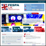 Screen shot of the FESPA UK Association website.