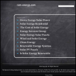 Screen shot of the Ram Energy Ltd website.