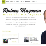 Screen shot of the Rodney Magowan Public Relations website.