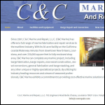 Screen shot of the C Marine Fabrications website.