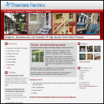 Screen shot of the Thornes Fabrications Ltd website.