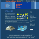 Screen shot of the Chiltern Blast Cleaning website.