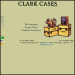Screen shot of the Clark Cases website.