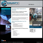 Screen shot of the County Fabrications (Leicester) Ltd website.