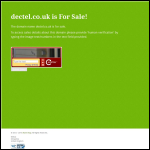 Screen shot of the Dectel website.