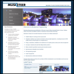 Screen shot of the Musketeer Engineering Ltd website.