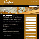 Screen shot of the Woodhouse Lodge Interiors website.