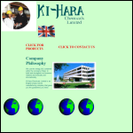 Screen shot of the Ki-Hara Chemicals Ltd website.