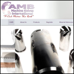 Screen shot of the Camb Machine Knives International website.