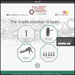 Screen shot of the Talbot-Owen Tools & Fasteners Ltd website.