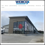 Screen shot of the Webcox Engineering Ltd website.