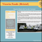 Screen shot of the Victoria Foods (Bristol) Ltd website.