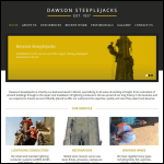 Screen shot of the Dawson Steeplejacks Ltd website.