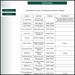 Screen shot of the Frampton, W. B. & Sons website.