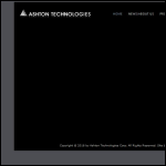 Screen shot of the Ashton Technologies website.
