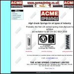 Screen shot of the Acme Spring Co Ltd website.