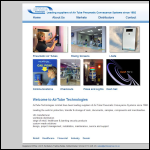 Screen shot of the Air Tube Conveyors Ltd website.