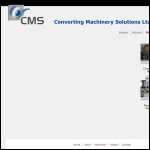 Screen shot of the Kirby's Converting Machinery Ltd website.