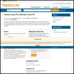 Screen shot of the Triplex Lloyd plc website.