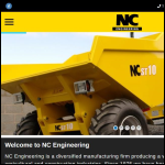 Screen shot of the NC Engineering (Hamiltonsbawn) Ltd website.