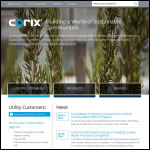 Screen shot of the Cornix Systems Ltd website.