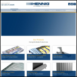 Screen shot of the Hennig (UK) Ltd website.