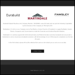 Screen shot of the Durabuild Glazed Structures Ltd website.
