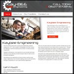 Screen shot of the Kay-Bee Engineering website.