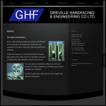 Screen shot of the Greville Hardfacing & Engineering Co Ltd website.