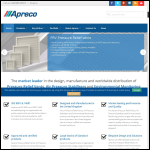 Screen shot of the Apreco Ltd website.